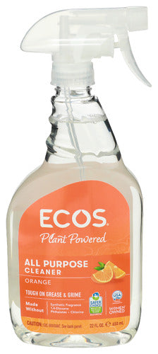 ECOS HSHLD CLNG ALL PRPS ORNG - 22 OZ