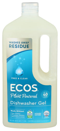 ECOS WAVE GEL FREE & CLEAR - 40 OZ