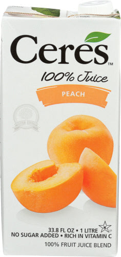 Ceres 
Juice Peach, 33.8 FO.