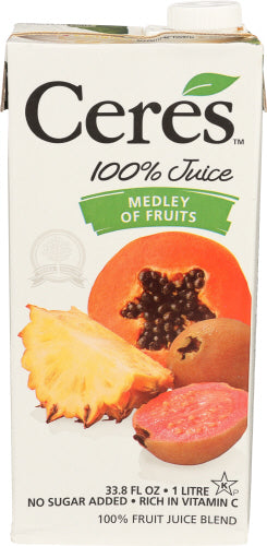 Ceres 
Juice Fruit Medley, 33.8 FO.