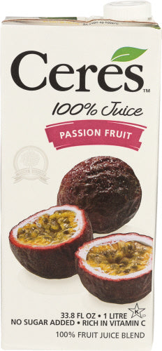 Ceres 
Juice Passion Fruit, 33.8 FO.