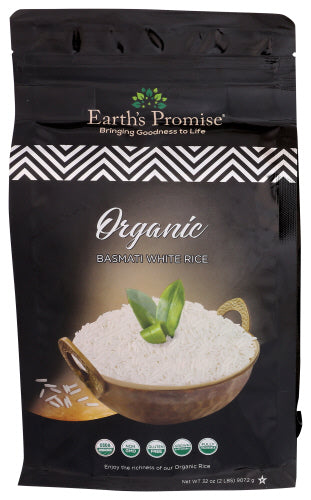 EARTHS PROMISE RICE BASMATI WHITE ORG - 2 LB