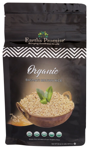 EARTHS PROMISE RICE BASMATI BROWN ORG - 2 LB