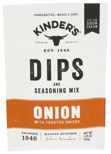 KINDERS MIX DIP ONION SSNG - 1.25 OZ