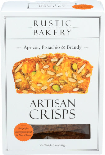 Rustic Bakery Crisps Apricot Pistachio, 5 OZ.