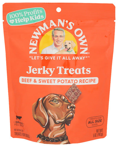 Newmans Own Dog Trt Bf Jrky Bf Swt Pt, 5 OZ.