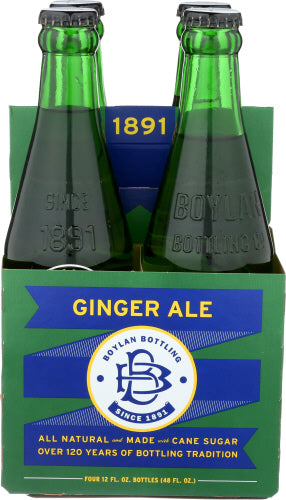 BOYLAN SODA GINGER ALE 4PK - 48 FO