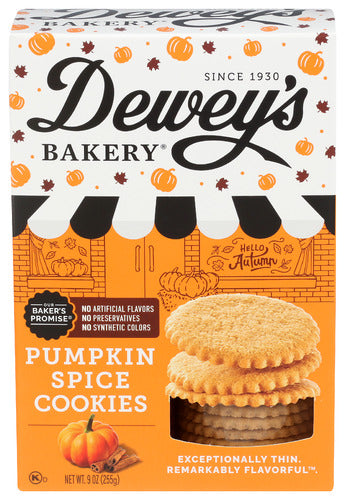 DEWEYS COOKIE PUMPKN SPICE MRVIA - 9 OZ