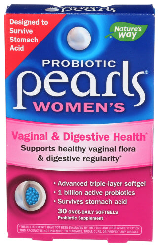 Natures Way Pearls Probiotic Womens, 30 SG.