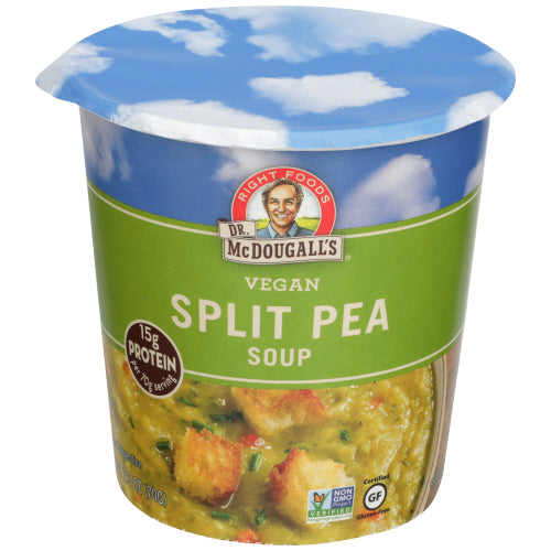 Dr Mcdougalls 
Soup Bgcup Split Pea Barley, 2.5 OZ.