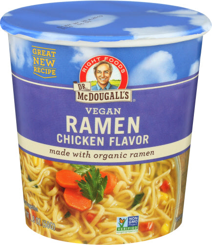 Dr Mcdougalls 
Soup Bgcup Chckn Ramen Org3, 1.8 OZ.