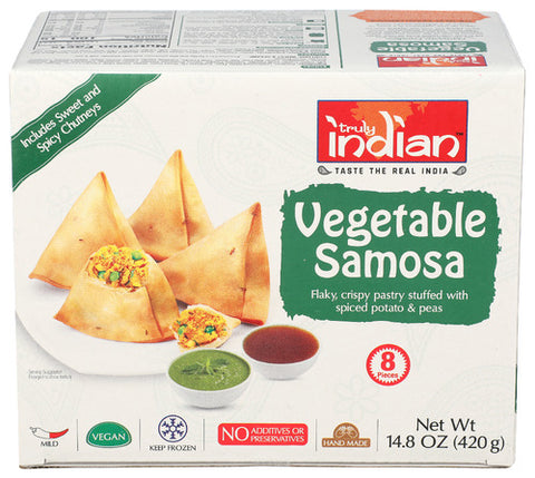 TRULY INDIAN SAMOSA VEGTBL W 2 CHTNYS - 14.8 OZ