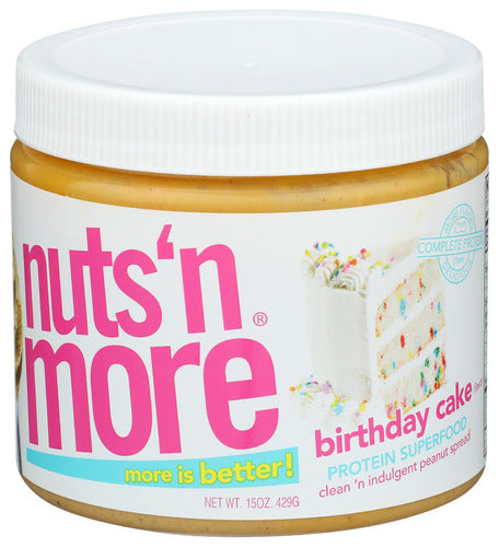 Nuts N More Spread Pb Birthday Cake, 15 OZ.