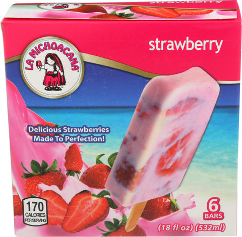 Paleteria La Michoacana Bars Frz Strwbrry Crm, 18 OZ.