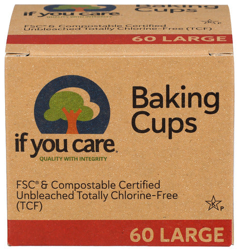 IF YOU CARE BAKING CUP LRG - 60 PC