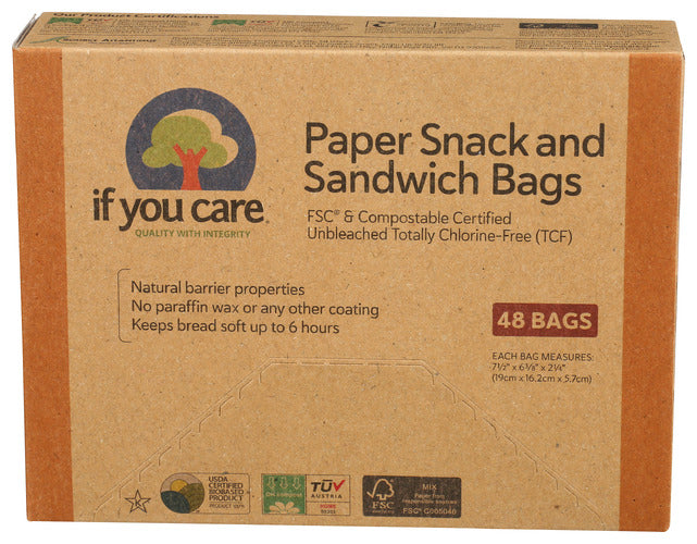 IF YOU CARE SANDWICH BAG - 48 PC