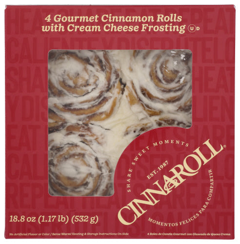 Cinnaroll 
Cinnamon Rolls Crm Chs Fr, 18.8 OZ.