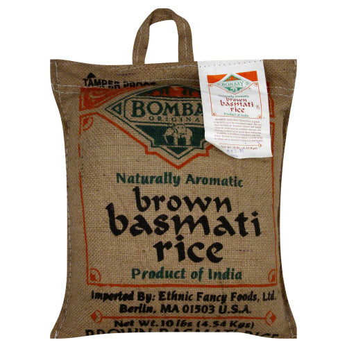 BOMBAY RICE BASMATI BROWN - 10 LB