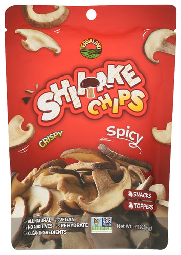TERRALAND CHIPS SHITAKE SPICY - 2.12 OZ