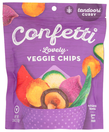 Confetti 
Chips Veg Tandoori Curry, 2.46 OZ.