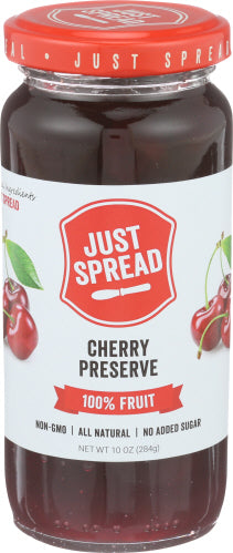 JUST SPREAD PRESERVE 100PCT FRT CHRRY - 10 OZ
