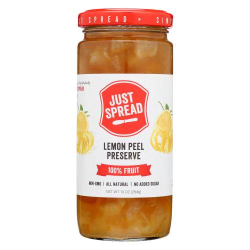 JUST SPREAD PRESERVE 100PCT LMON PEEL - 10 OZ