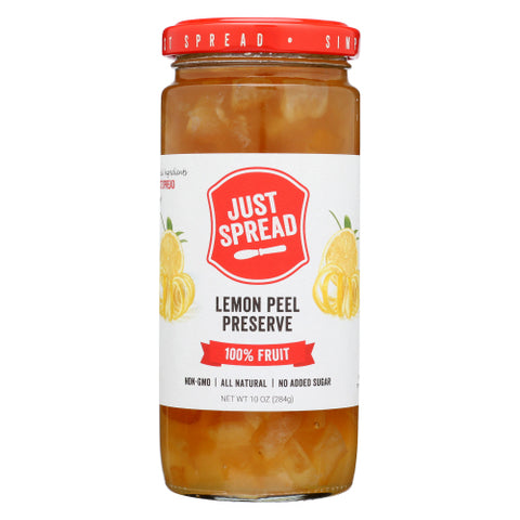 JUST SPREAD PRESERVE 100PCT LMON PEEL - 10 OZ