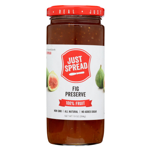 JUST SPREAD PRESERVE 100PCT FRUIT FIG - 10 OZ
