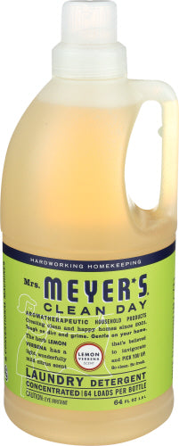 MRS MEYERS CLEAN DAY LAUNDRY DTRGNT LMN VRBNA - 64 OZ
