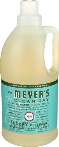 MRS MEYERS CLEAN DAY LAUNDRY DTRGNT BASIL - 64 OZ