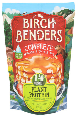 Birch Benders 
Mix Pncke Waffl Plnt Prot, 14 OZ.