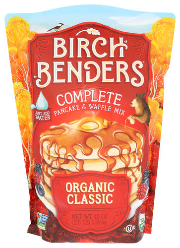 Birch Benders 
Mix Pncake Waffle Classic, 40 OZ.