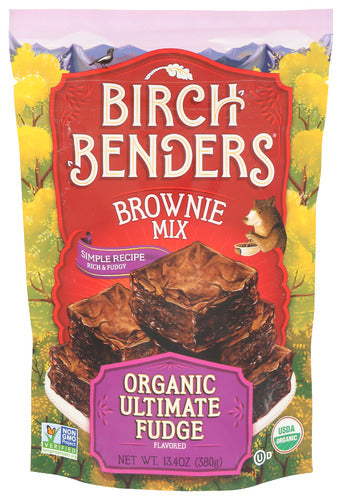 BIRCH BENDERS MIX BROWNIE FUDGE - 13.4 OZ