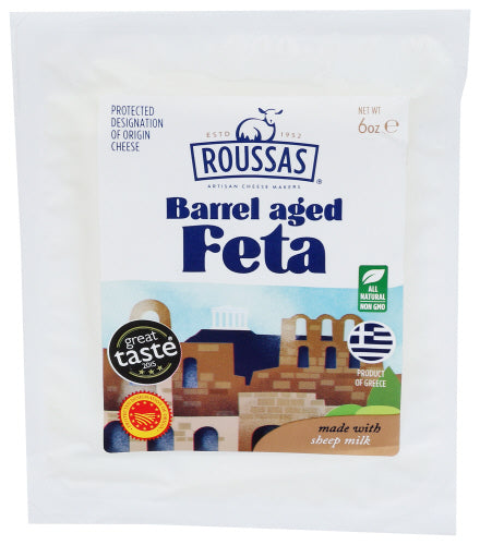 Roussas Chs Feta Barrl Pdo Vac, 6 OZ.