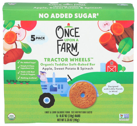 Once Upon A Farm Tractor Whls Appl Swtpsp, 3.35 OZ.
