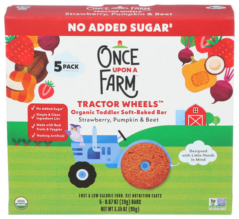 Once Upon A Farm Tractor Whls Strw Pmp Bt, 3.35 OZ.
