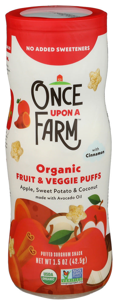 Once Upon A Farm Puffs App Swt Pto Ccnut, 1.5 OZ.