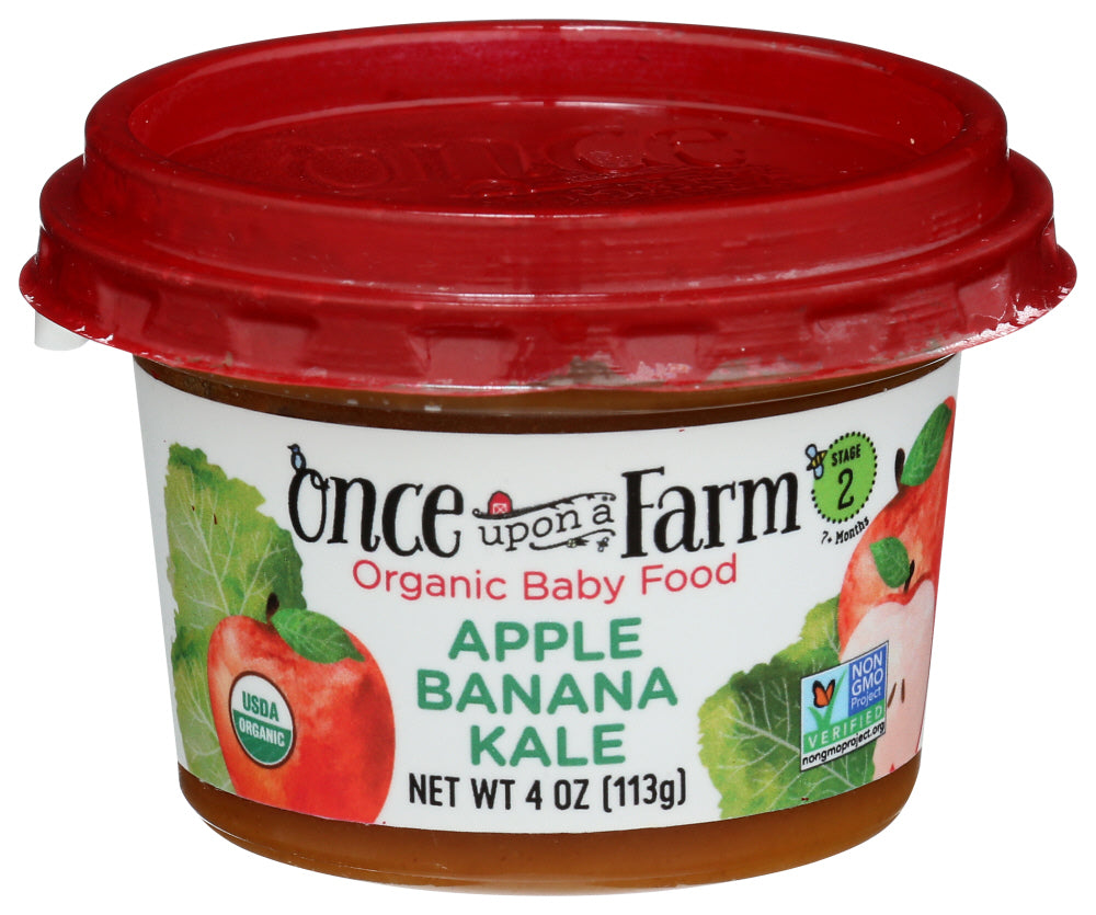 Once Upon A Farm Bby Fd Apl Ban Kale Org, 4 FO.