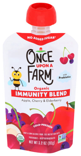 Once Upon A Farm Appl Chrry Eldrbry, 3.2 FO.