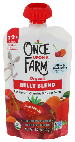 Once Upon A Farm Blend Belly Red Berry, 3.2 OZ.