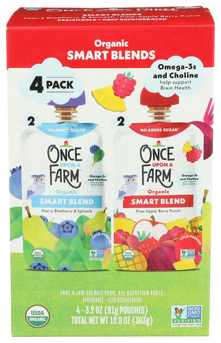 Once Upon A Farm Juice Blnd Smrt Pbp 4Pk, 12.8 FO.