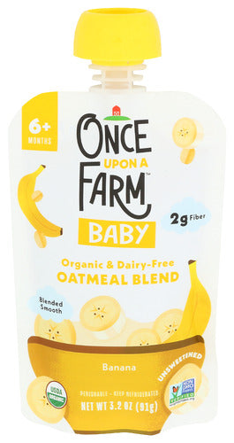 Once Upon A Farm Oatmeal Blnd Banana Baby, 3.2 OZ.