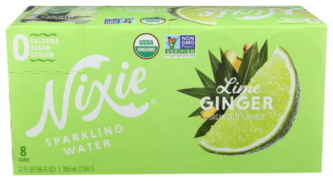 Nixie Water Sprk Lime Gingr 8Pk, 96 FO.