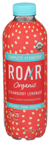 Roar Beverages Bev Strawberry Lemonade, 18 FO.