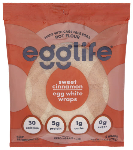 EGGLIFE EGG WHITE WRAP CINNAMON - 6 OZ