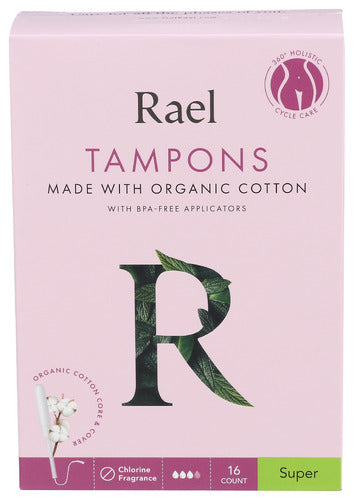 Rael Tampons Cotton Super, 16 EA.