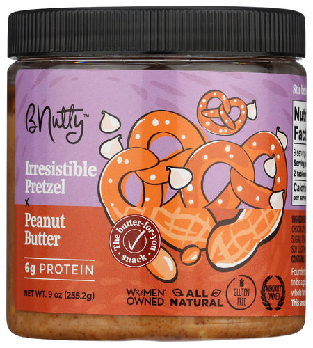 B Nutty 
Nut Bttr Pretzel Irstbl, 9 OZ.