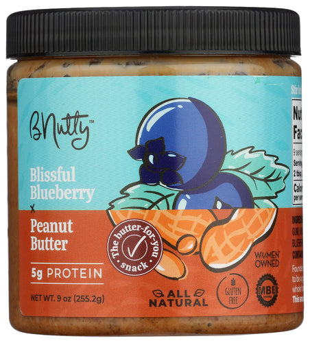 B Nutty 
Nut Bttr Blubry Bliss, 9 OZ.