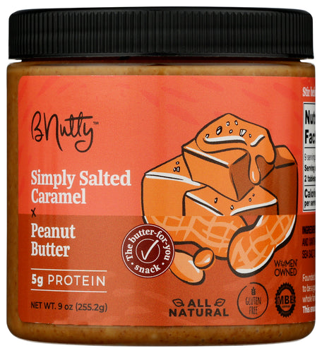 B Nutty 
Nut Btr Caramel Sltd, 9 OZ.