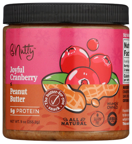 B Nutty 
Peanut Butter Cranberry, 9 OZ.